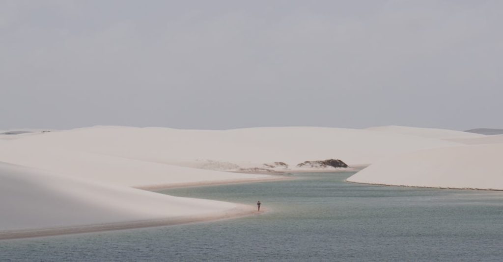 découvrez les lençóis maranhenses, un parc national spectaculaire du brésil célèbre pour ses dunes de sable blanc et ses lagunes d'eau cristalline.